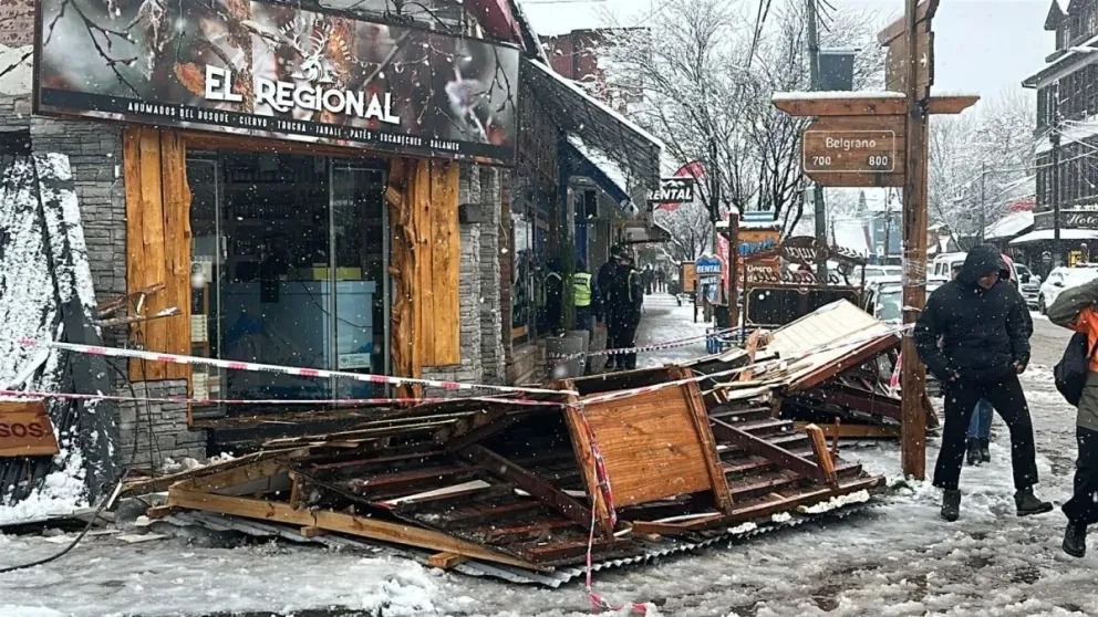 El hecho ocurrió este viernes en San Martín de los Andes. Foto: Lamontaña.com.ar 