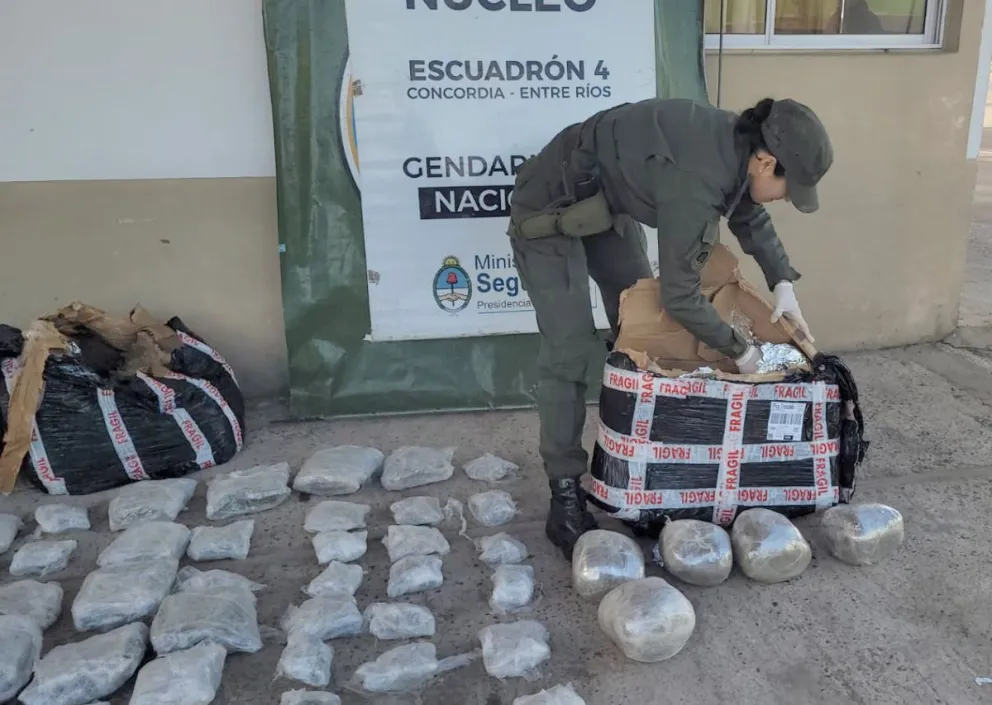 Encomienda de droga con destino a Neuquén.