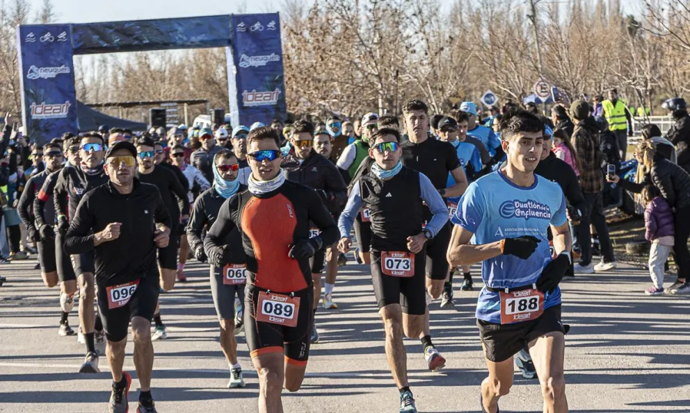 El estreno del Duatlón neuquino tuvo muy buen nivel. Foto: gentileza.