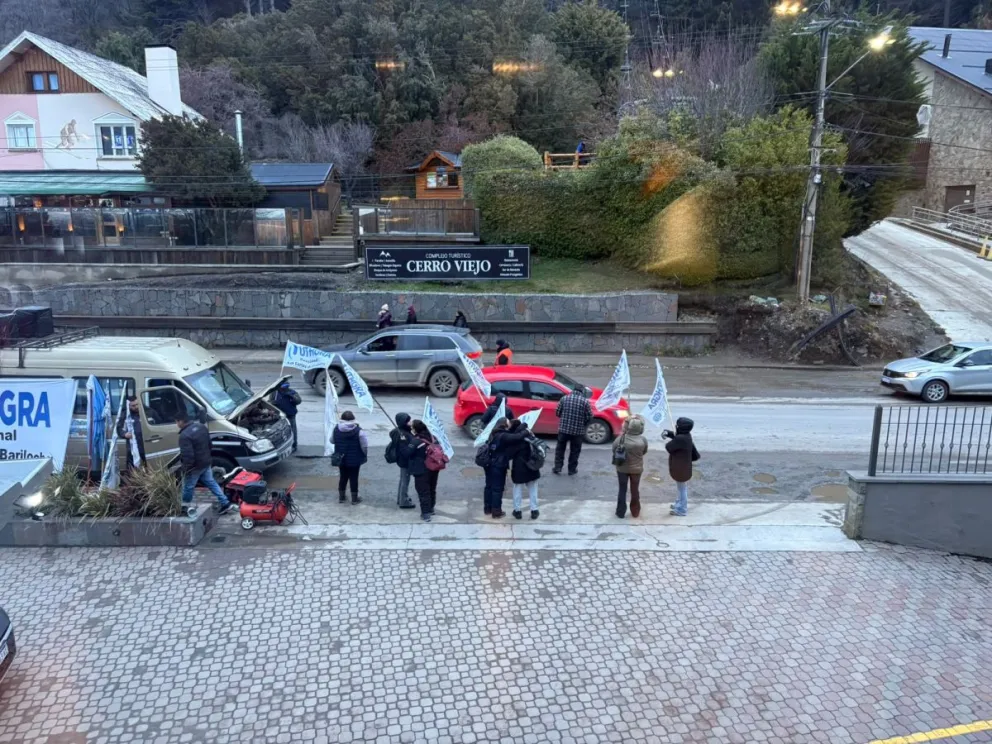 El reclamo se realizó este jueves por la tarde. Foto gentileza 