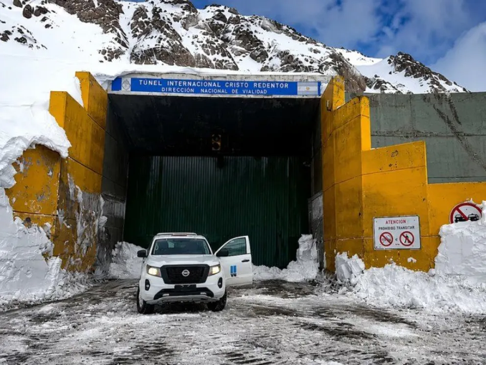 3.400 camiones varados esperan que las condiciones permitan recuperar el tránsito internacional. Foto gentileza 