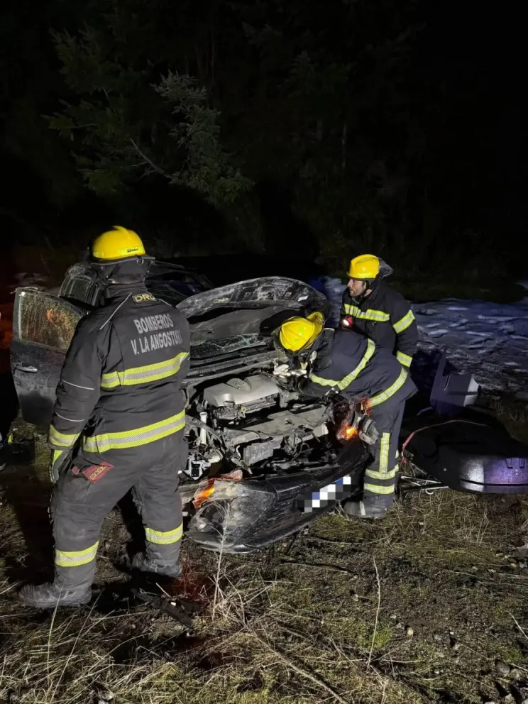 El accidente ocurrio en el kilómetro 2058 de la ruta 40. Foto: Gentileza ANB.