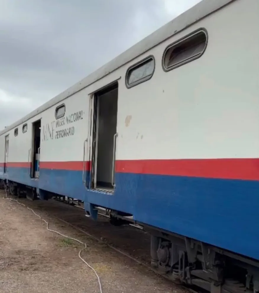 Tren en el que viajó Juan Pablo II.