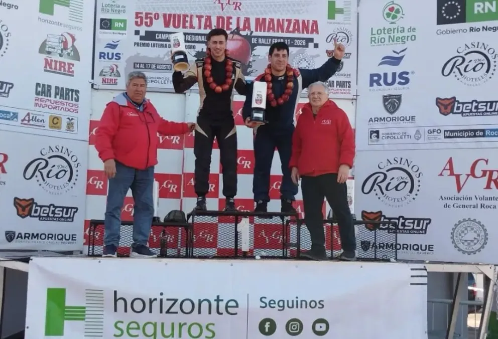 Klein y Rojas, otra vez en lo más alto de la "Manzana". Foto: gentileza.
