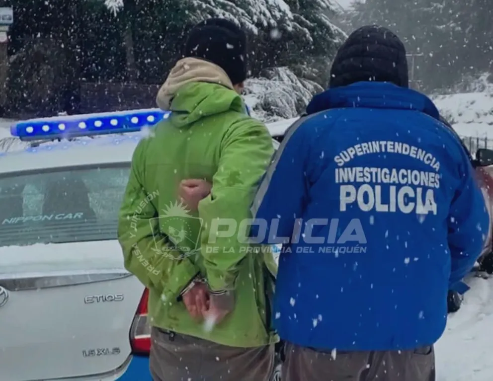 El hombre fue trasladado a la Comisaría 28 y puesto a disposición de la Justicia. Foto: Policía de Río Negro.