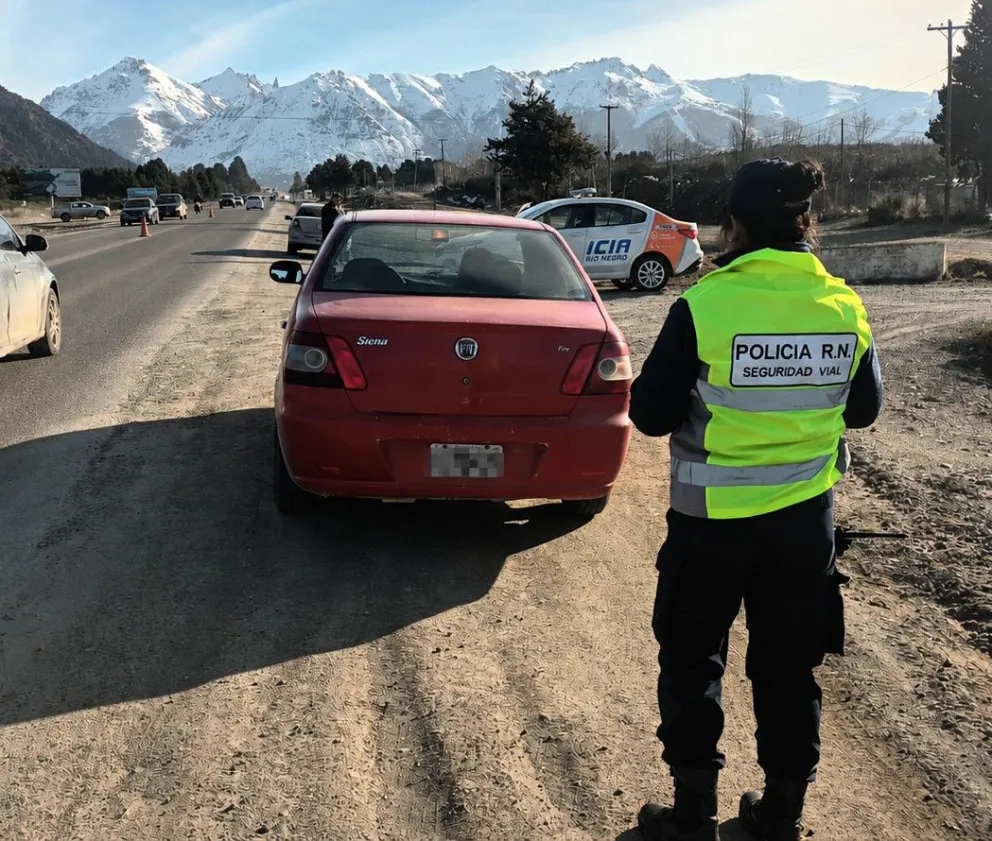 El vehículo fue secuestrado y puesto a disposición de la Justicia. Foto: Policía de Río Negro.