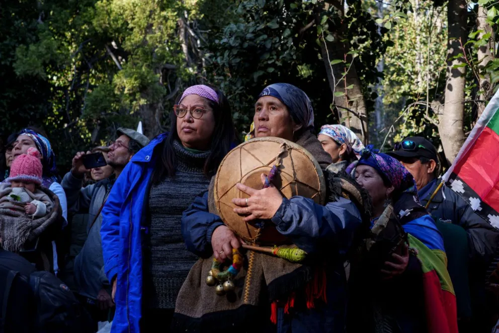 El encuentro se realizó este sábado por la tarde en la zona de El Pedregoso, sobre la ruta 40 entre Bariloche y Villa La Angostura. Fotos: Marcelo Martínez. 