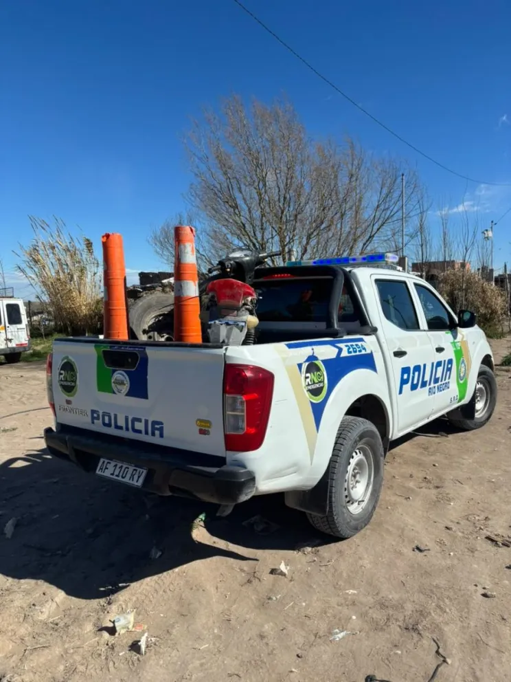 El allanamiento se realizó en una casa de la calle Figueroa Alcorta 3300.