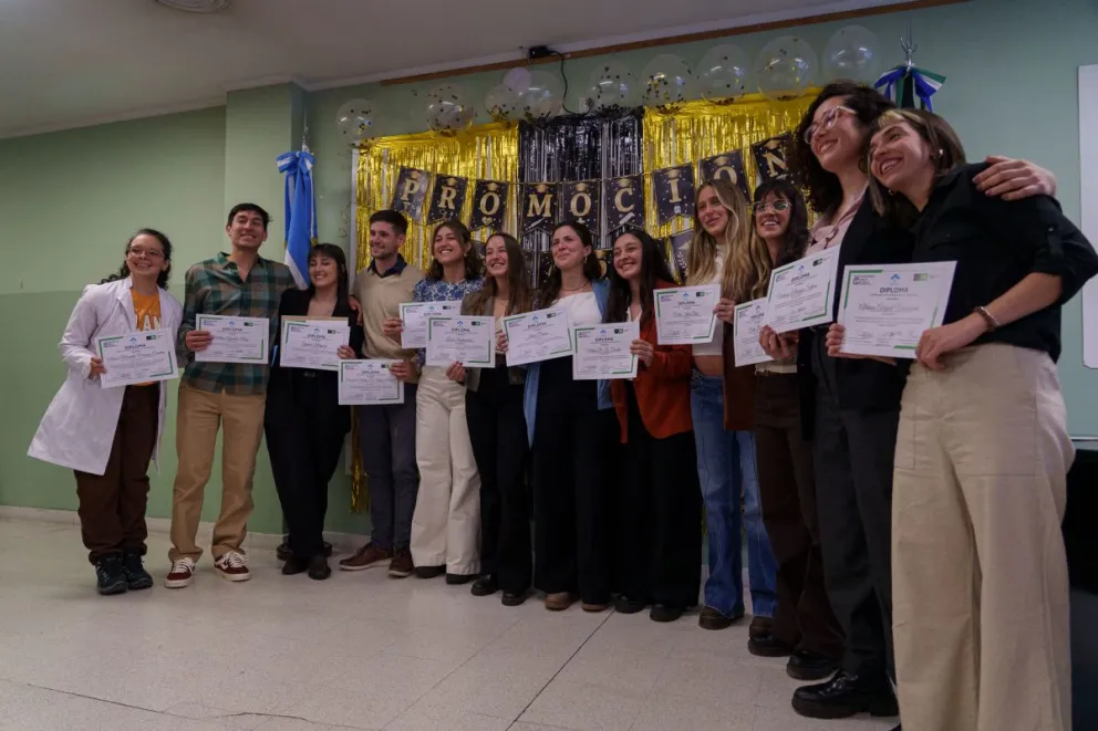 Los profesionales culminaron sus residencias en las áreas de Pediatría, Tocoginecología, Kinesiología, Medicina General y Salud Pública Veterinaria. Fotos: Marcelo Martínez.