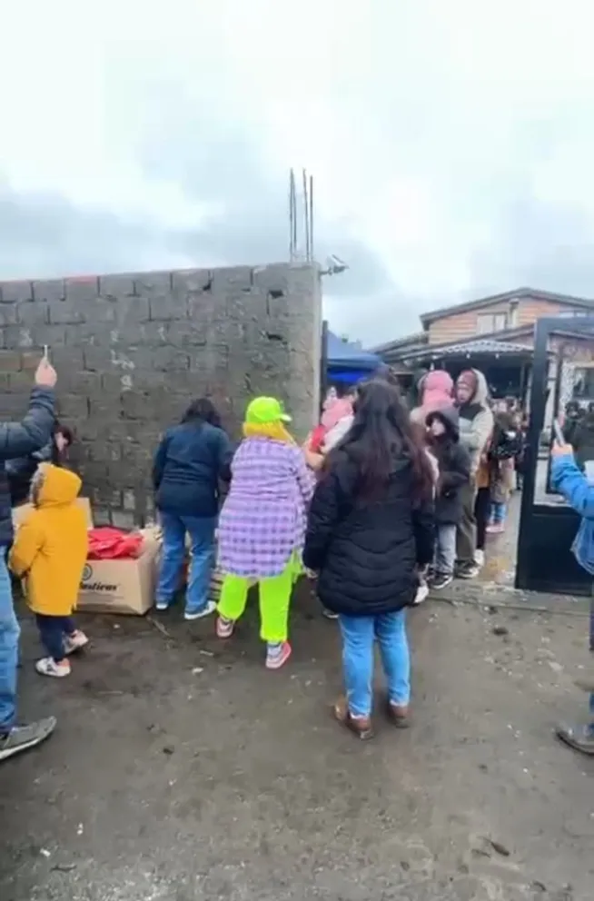 En el festejo participaron familias de los barrios  29 de Septiembre, Unión, 645 y El Frutillar.