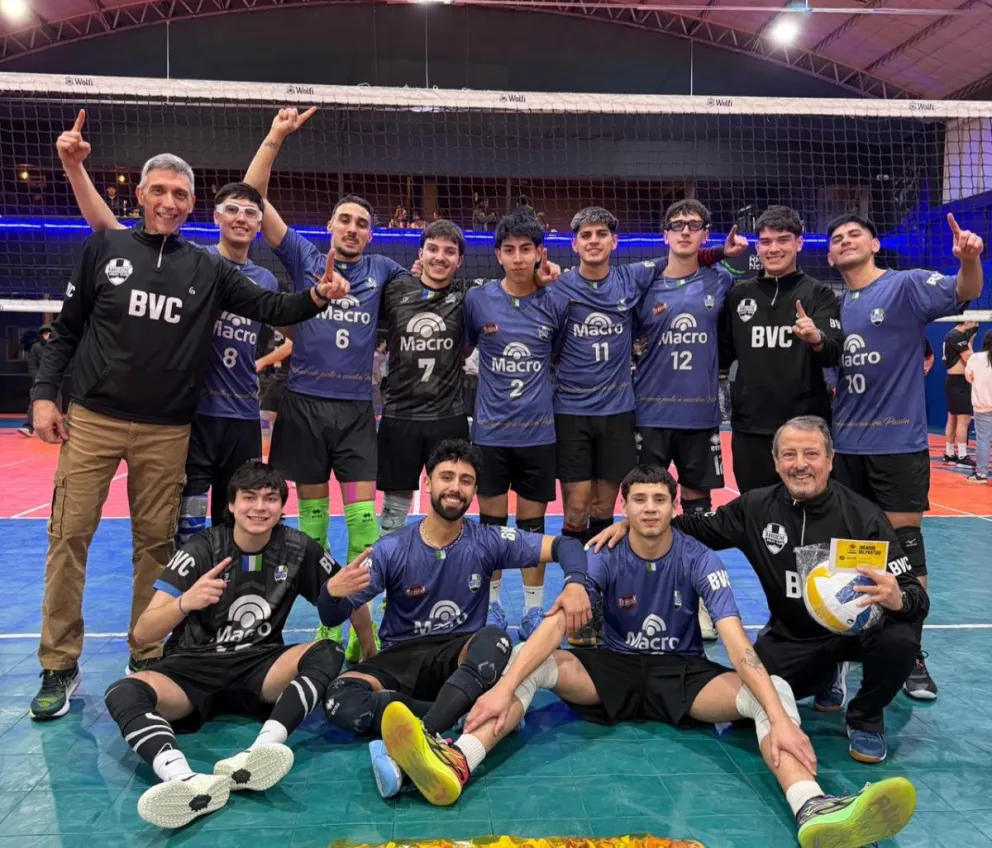 BVC y su primera división masculina tuvo un gran domingo en casa. Fotos: gentileza.