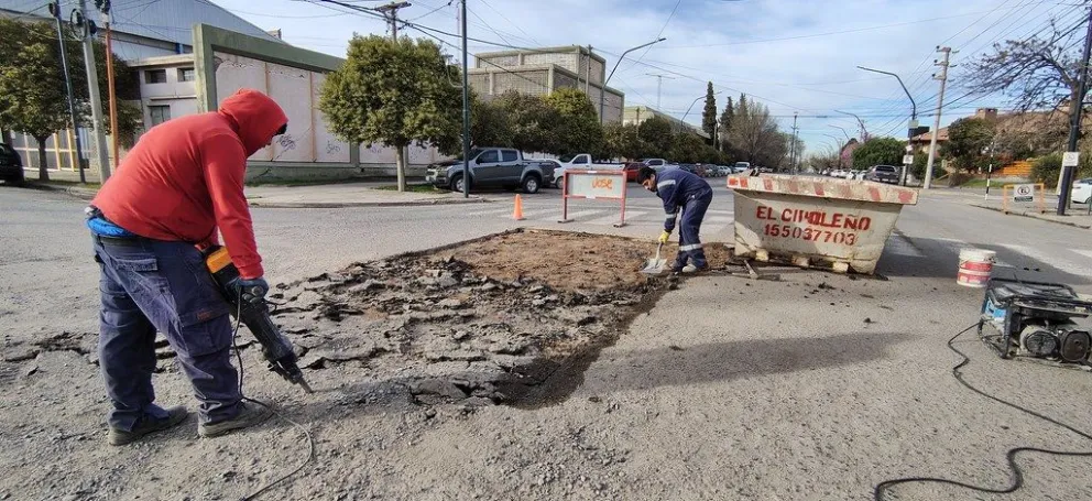 Trabajos de reparación.