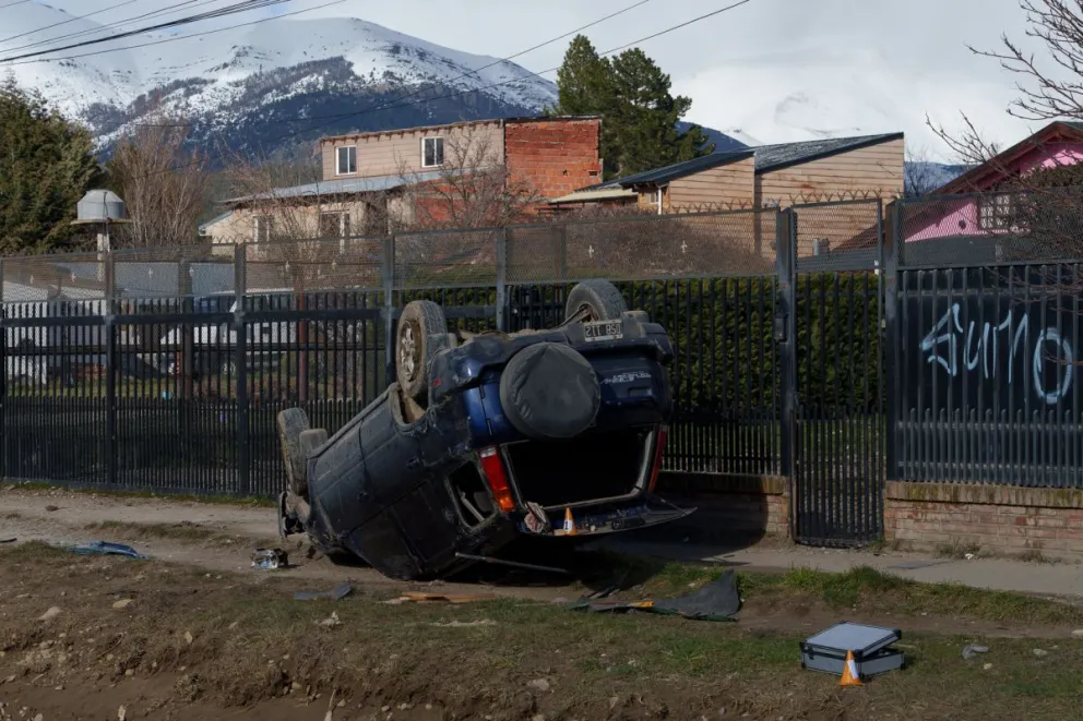 El accidente ocurrió esta mañana en calle Monteverde. Fotos: Marcelo Martínez.