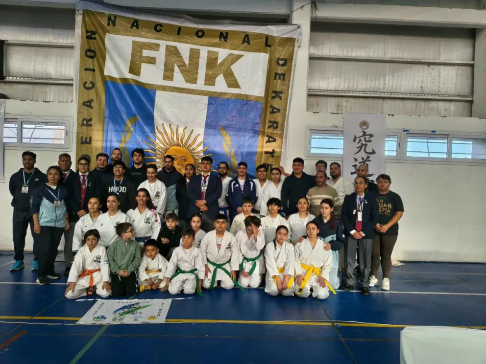 La delegación roquense y una brillante tarea en el Nacional neuquino. Foto: gentileza.