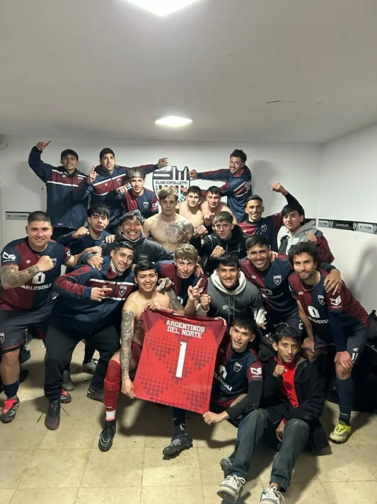 Argentinos del Norte festejó un gran triunfo en la visita a Cipolletti. Foto: prensa Argentinos del Norte.