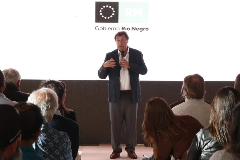 El Gobernador Weretilneck expuso las herramientas de la provincia. Foto: Gobierno de Río Negro.
