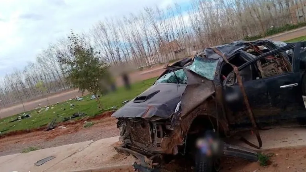 Impresionante accidente de tránsito.