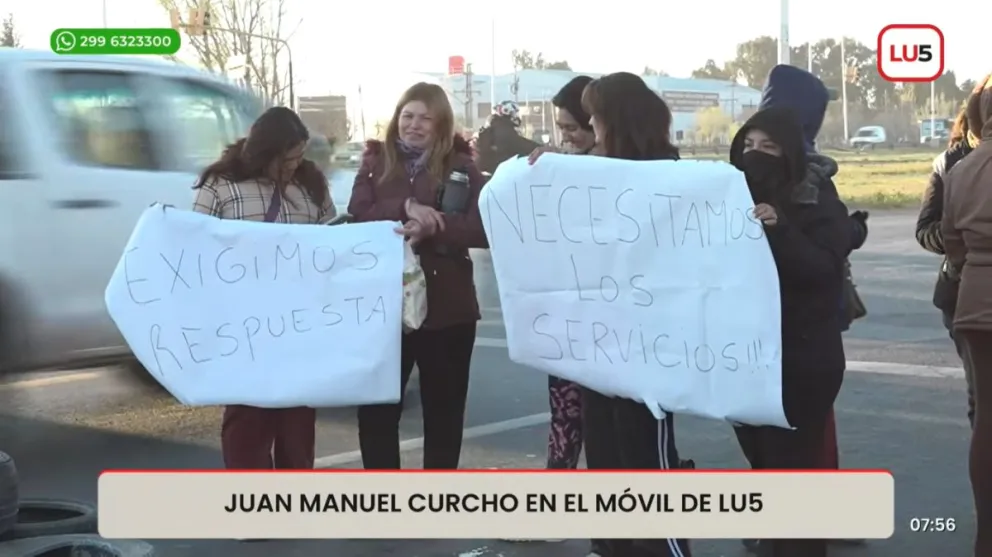 Reclamo en Ruta 7.
