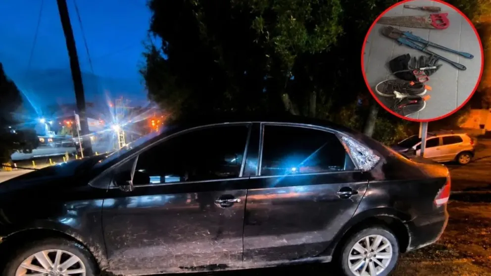 El vehículo contaba con una reciente vinculación a un robo. Foto gentileza 

