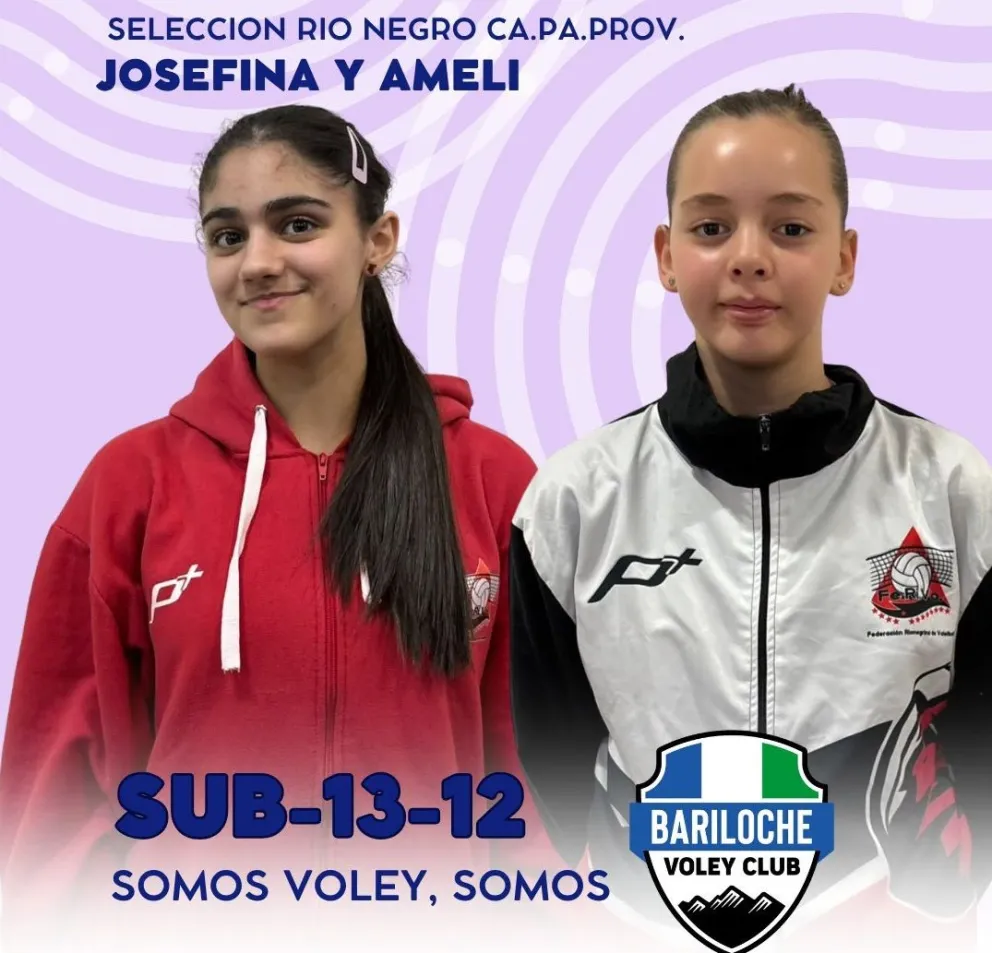Josefina y Amelie pondrán al BVC en otra gran competencia. Fotos: gentileza.