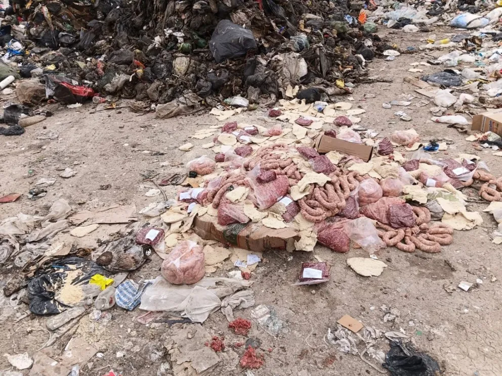 Durante las inspecciones se encontraron productos de origen vacuno, ovino, avícola y porcino. Foto gentileza