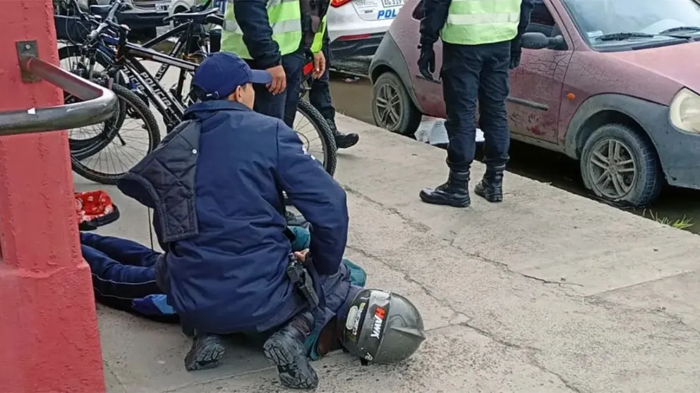La Brigada de Investigaciones quedó a cargo del relevamiento de las cámaras. Foto: gentileza.
