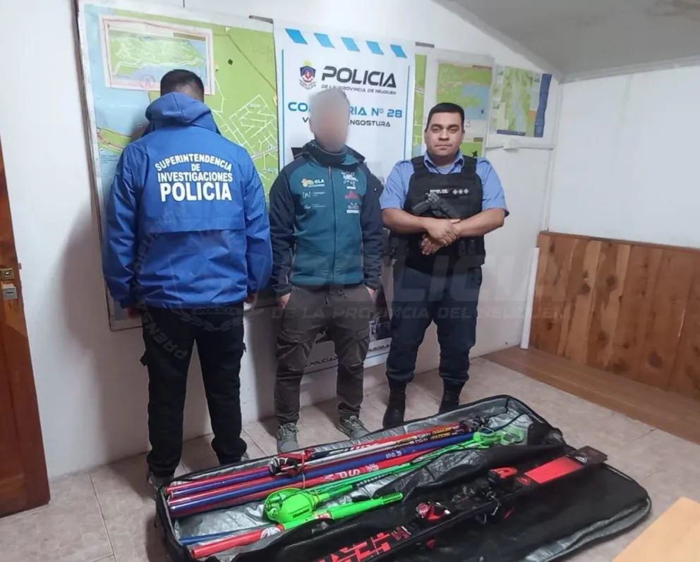 El equipamiento sustraído estaba siendo vendido en redes sociales. Foto gentileza. 
