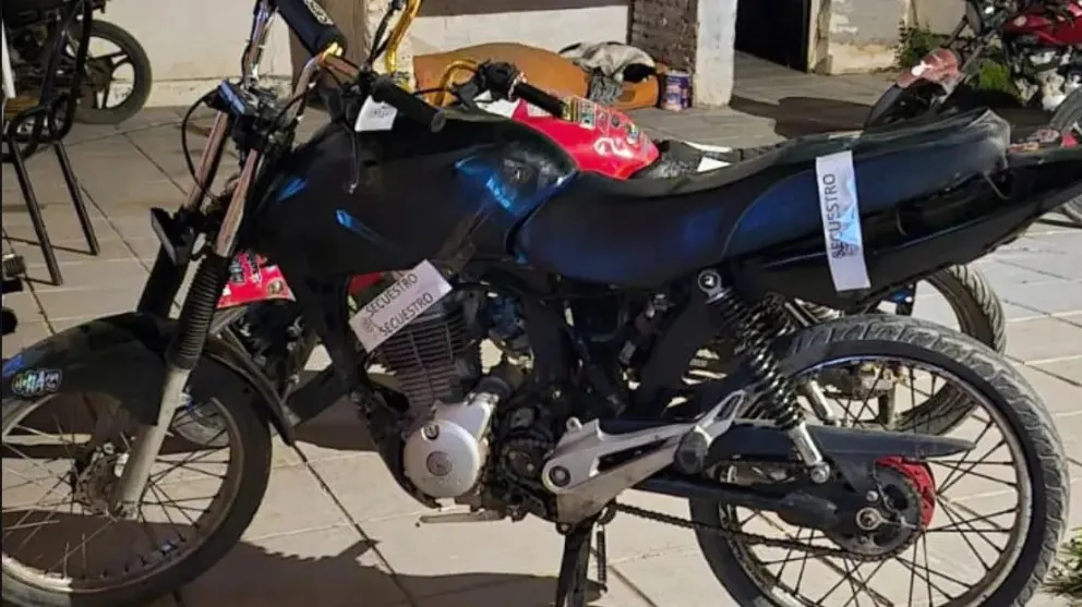 Moto recuperada.
