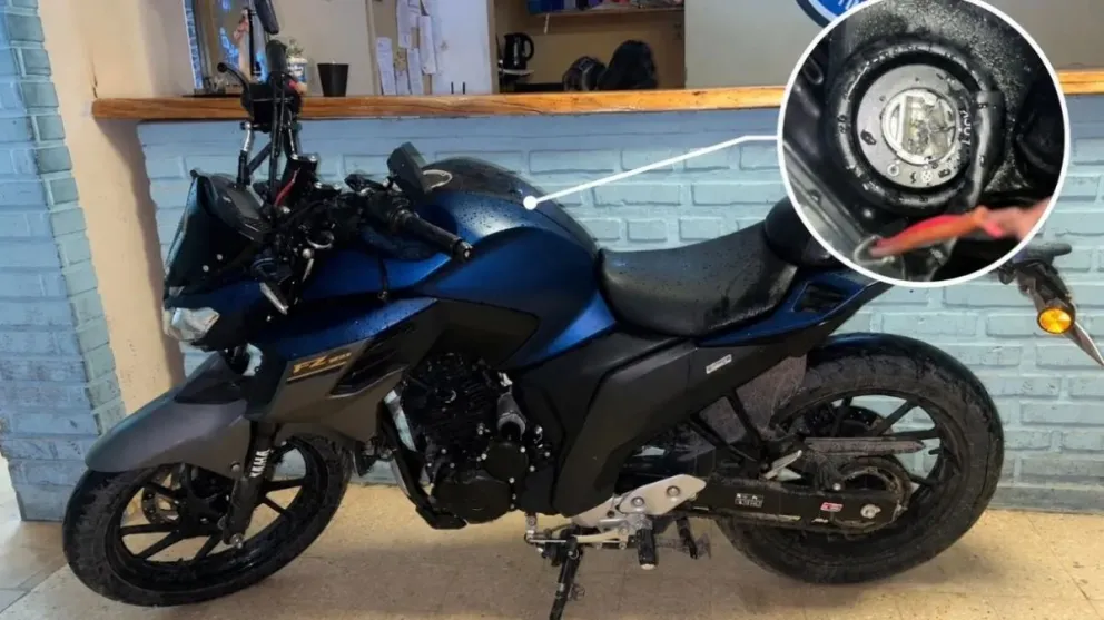 Moto recuperada.