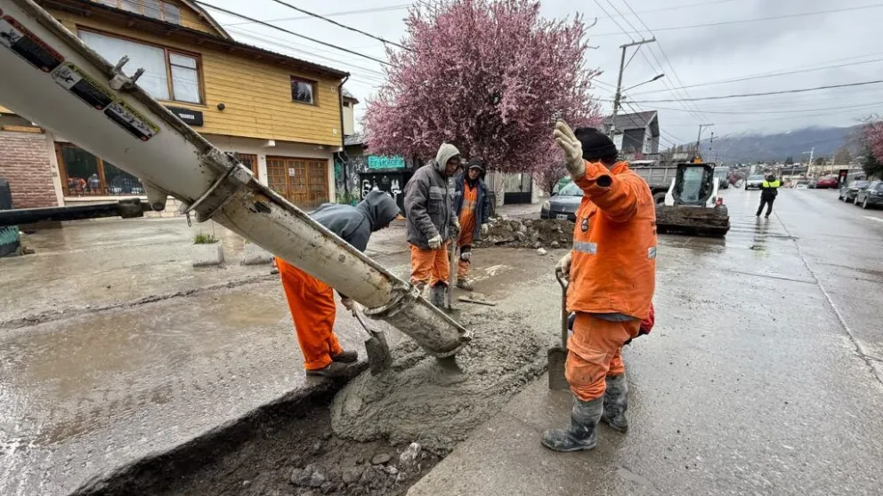La intervención abarcó aproximadamente 20 metros lineales por un metro de ancho. Foto gentileza 