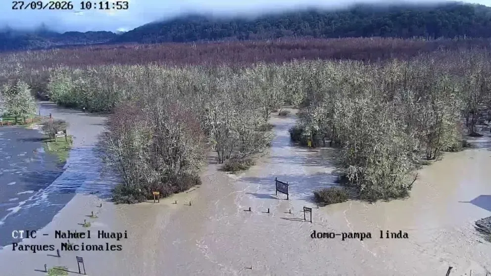 En los últimos 90 días, las precipitaciones en Bariloche alcanzaron el 188% de lo habitual, con 448 milímetros acumulados.