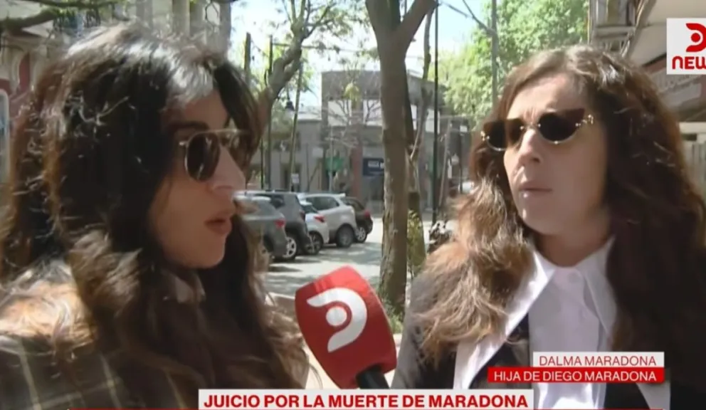 Las hijas de Maradona declararon ante los medios con mucha bronca por los pedidos de las otras partes. Foto gentileza