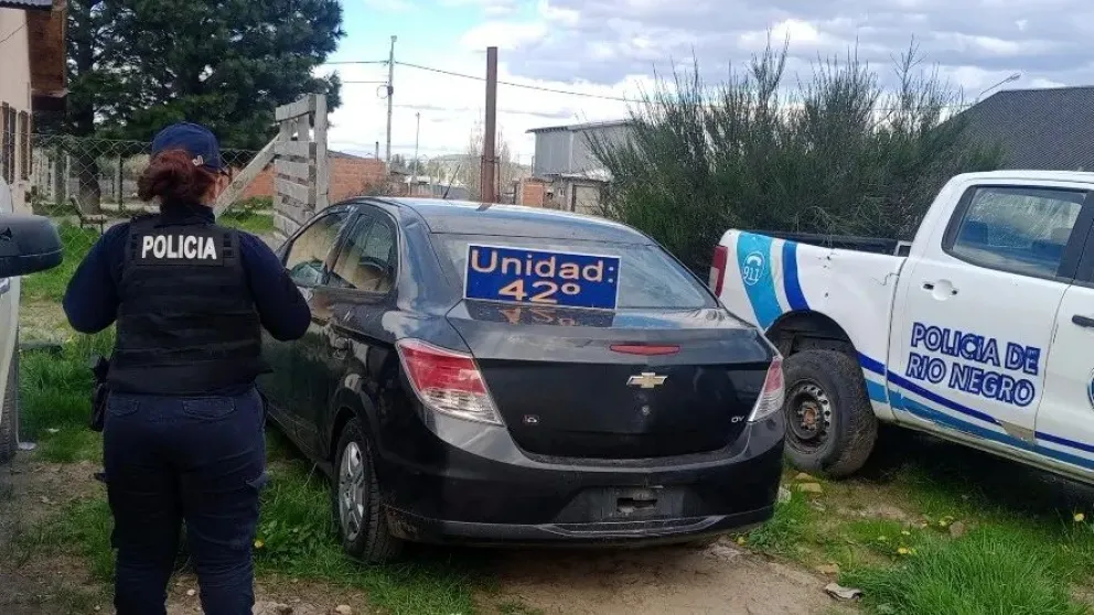 El auto fue recuperado después de 10 dias de recibida la denuncia. Foto gentileza