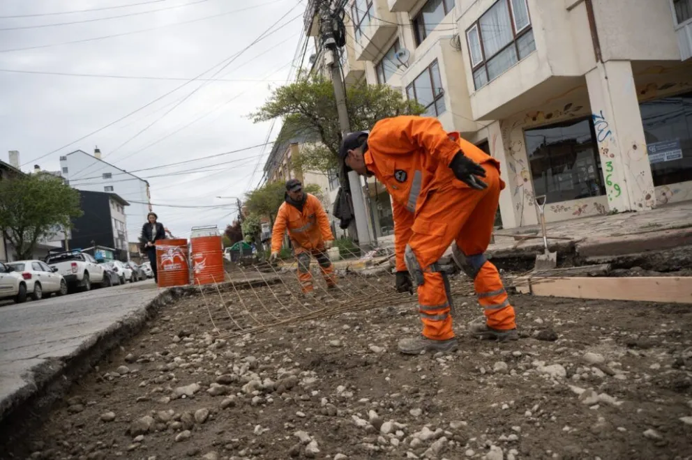 Precaución al circular por la zona debido a los trabajos que se llevan adelante. Foto gentileza