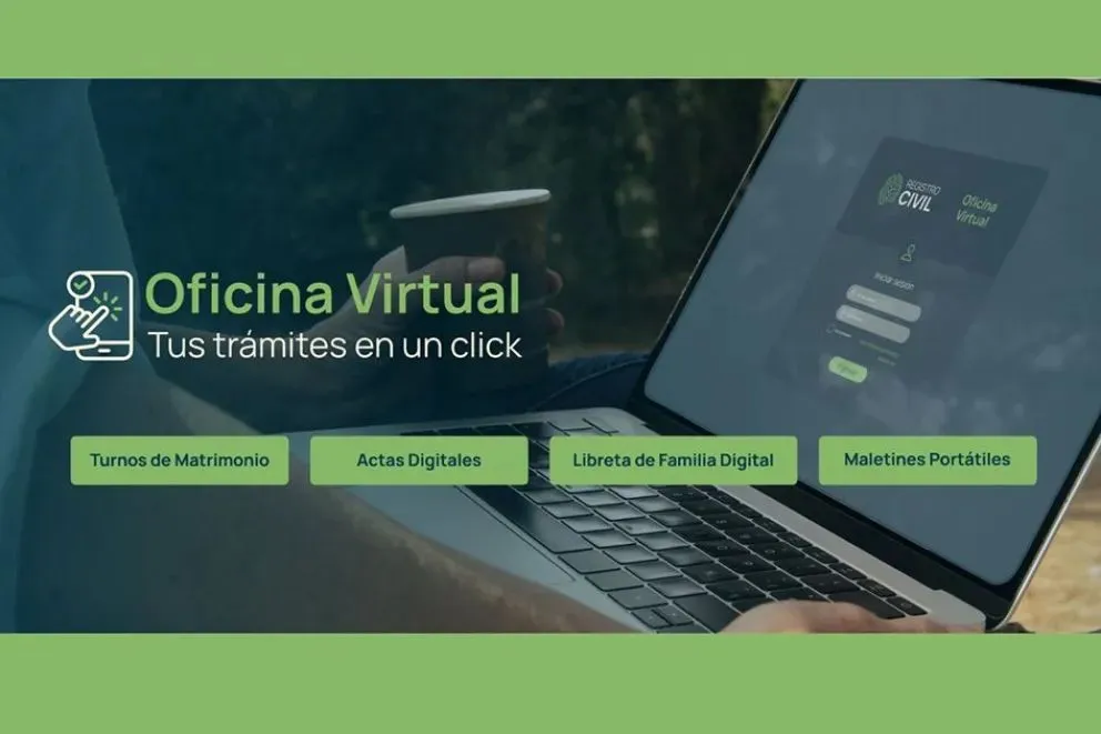 Oficina virtual Registro Civil Neuquén.