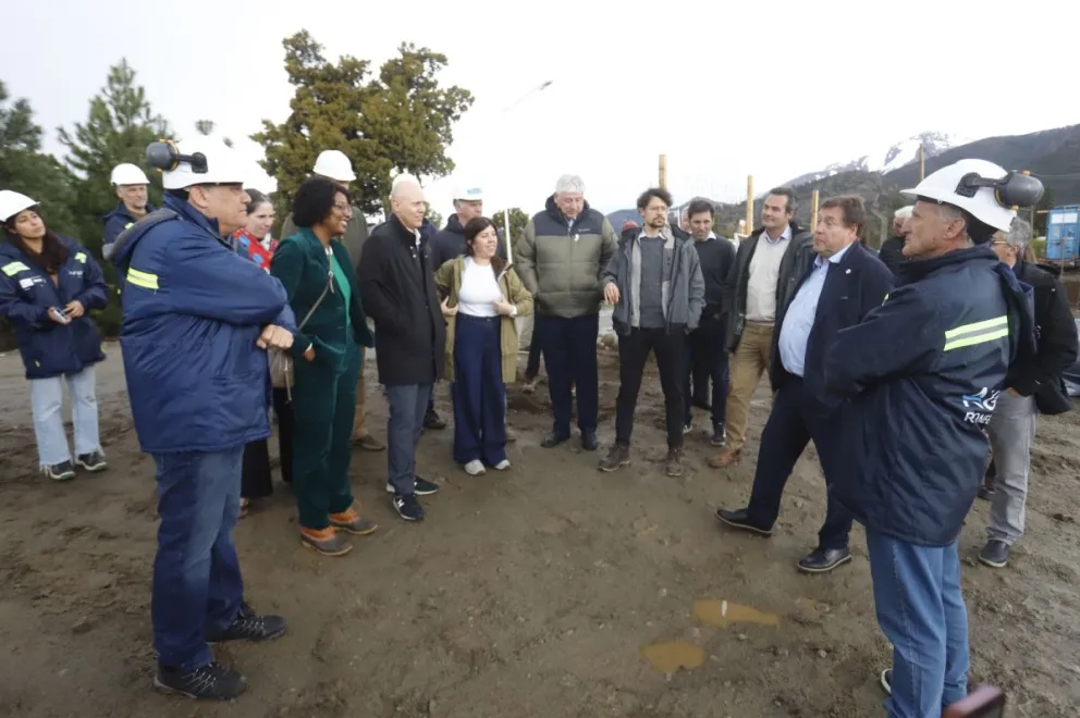 Se trata de la primera visita técnica del banco desde el inicio de las obras. Foto: Gobierno de Río Negro.