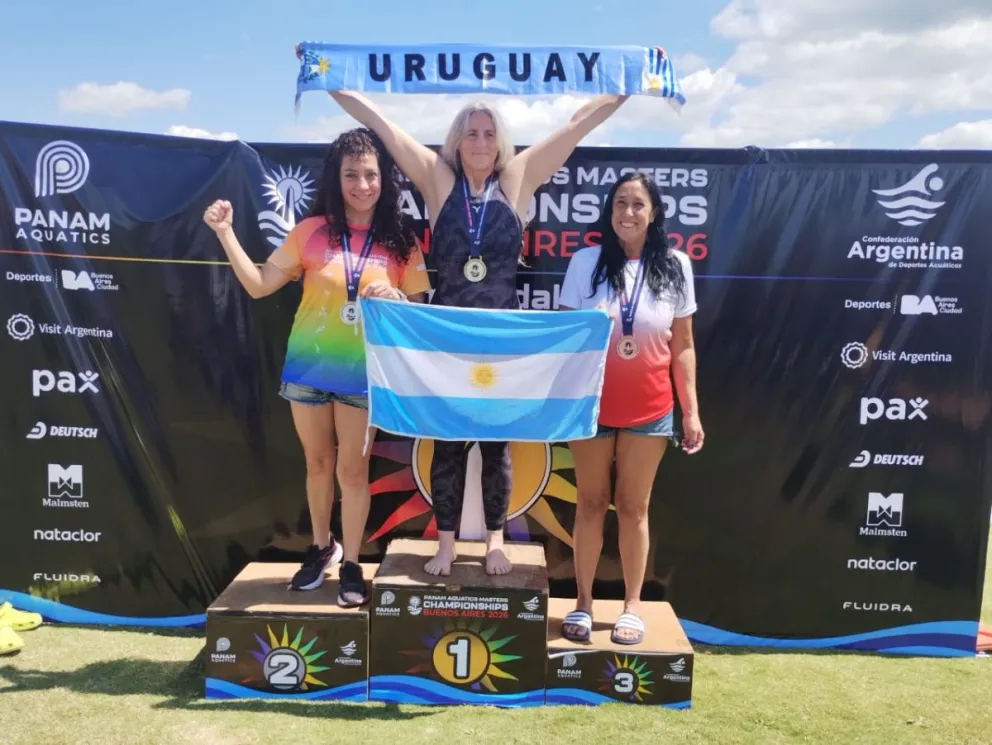 Roxana termino el viaje competitivo con un nuevo podio. Foto gentileza. 